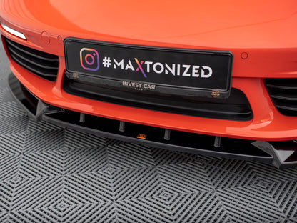 Maxton Design Front Splitter V.1 Porsche 718 Cayman 982c