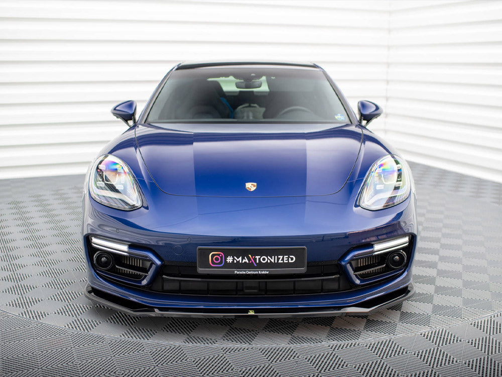 Maxton Design Front Splitter V.1 Porsche Panamera E-Hybrid 971 Facelift
