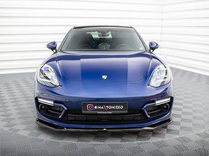 Maxton Design Front Splitter V.1 Porsche Panamera E-Hybrid 971 Facelift