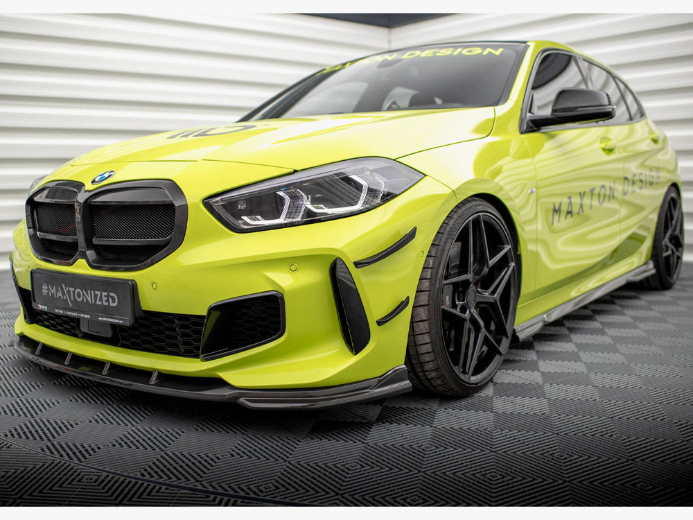 Maxton Design Carbon Fiber Front Bumper Wings (Canards) BMW 1 F40 M-Pack / M135i