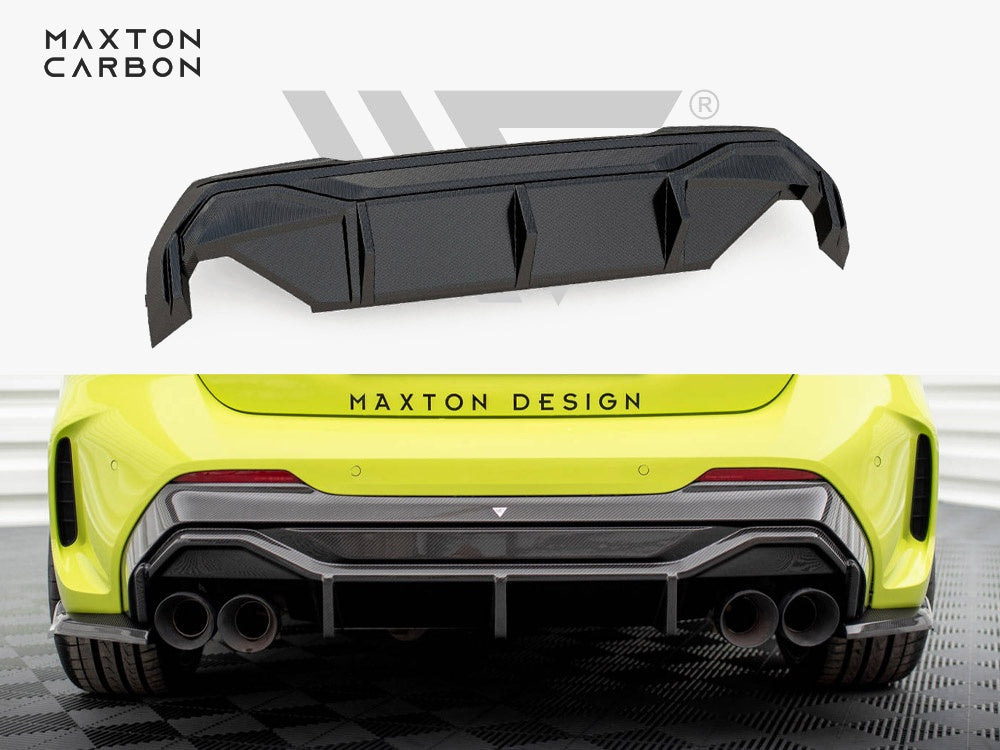 Maxton Design Carbon Fiber Rear Diffuser V.1 + Milltek Sport Exhaust BMW 1 F40 M-Pack / M135i