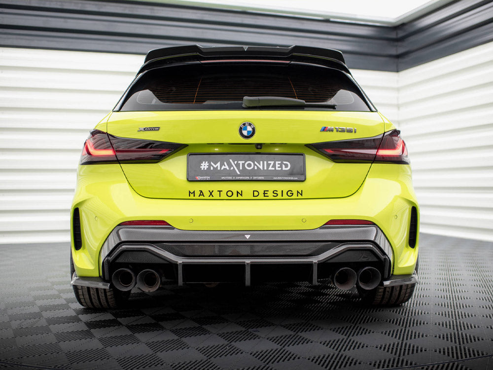 Maxton Design Carbon Fiber Rear Diffuser V.1 + Milltek Sport Exhaust BMW 1 F40 M-Pack / M135i