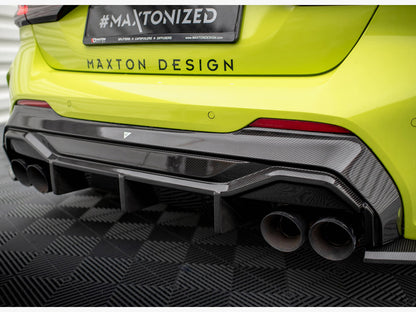 Maxton Design Carbon Fiber Rear Diffuser V.1 + Milltek Sport Exhaust BMW 1 F40 M-Pack / M135i