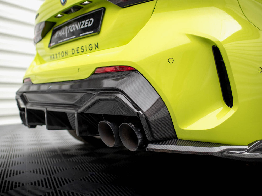 Maxton Design Carbon Fiber Rear Diffuser V.1 + Milltek Sport Exhaust BMW 1 F40 M-Pack / M135i