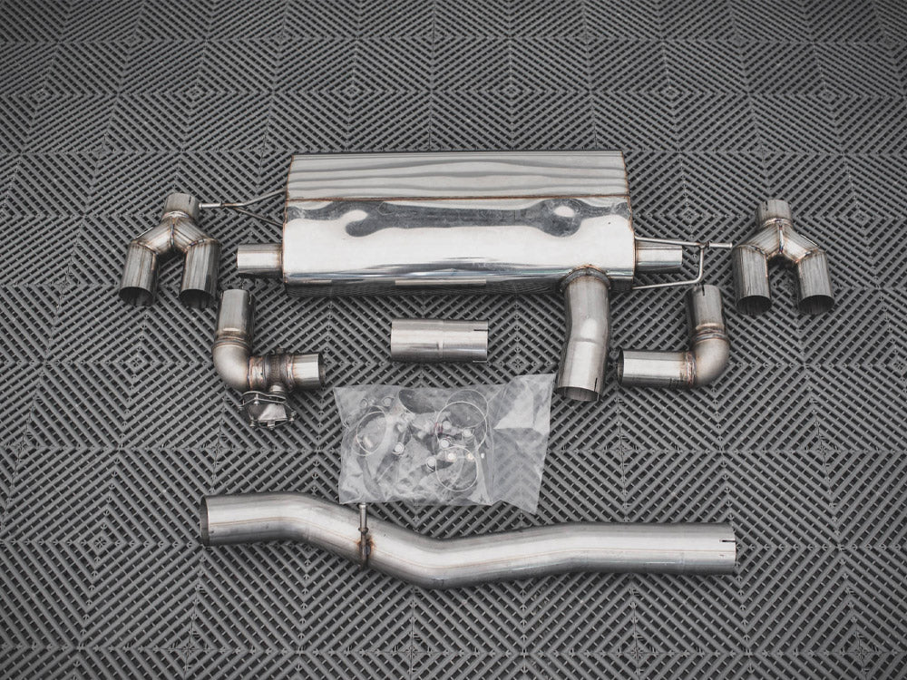 Maxton Design Carbon Fiber Rear Diffuser V.1 + Milltek Sport Exhaust BMW 1 F40 M-Pack / M135i