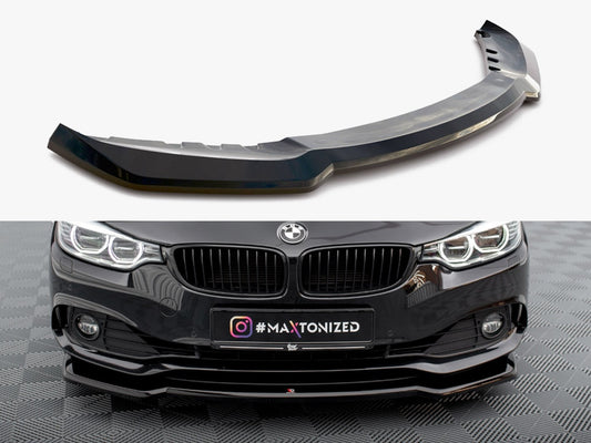 Maxton Design Front Splitter V.1 BMW 4 Coupe / Gran Coupe / Cabrio F32 / F36 / F33
