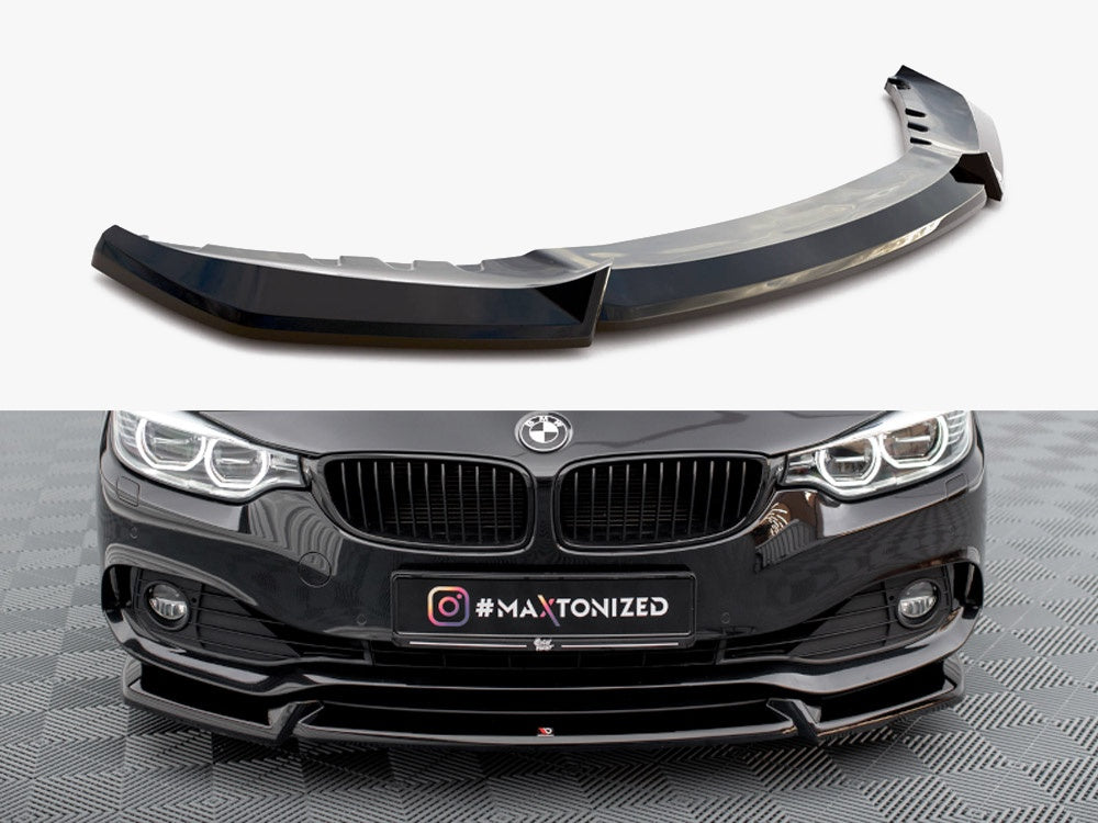 Maxton Design Front Splitter V.2 BMW 4 Coupe / Gran Coupe / Cabrio F32 / F36 / F33