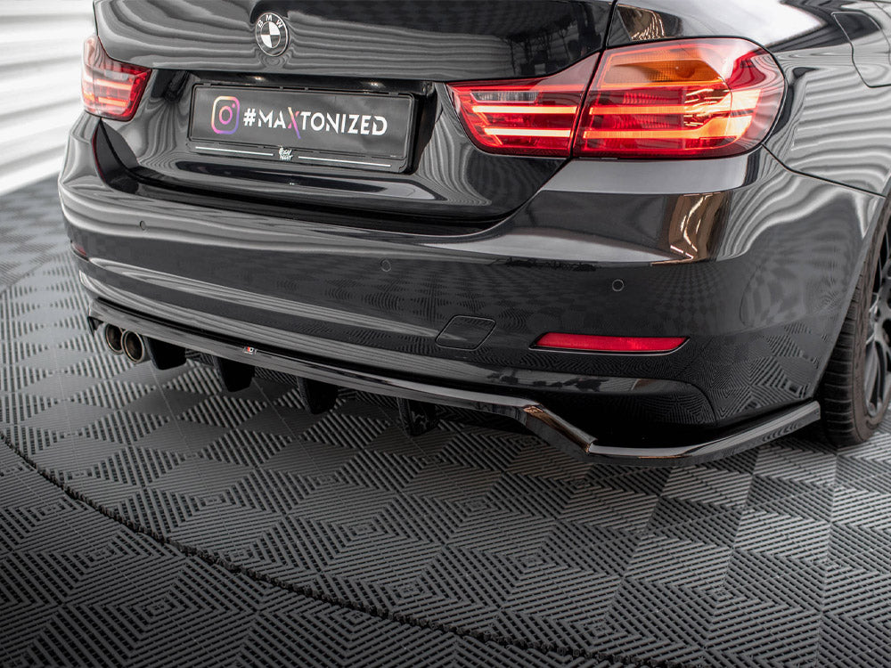 Maxton Design Central Rear Splitter (Vertical Bars) BMW 4 Gran Coupe F36