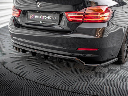 Maxton Design Central Rear Splitter (Vertical Bars) BMW 4 Gran Coupe F36