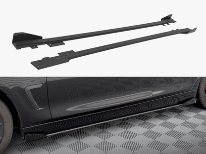 Maxton Design Street PRO Side Skirts Diffusers + Flaps BMW 4 Gran Coupe F36