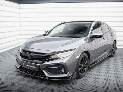 Maxton Design Front Splitter V.1 + Flaps Honda Civic Sport Mk 10