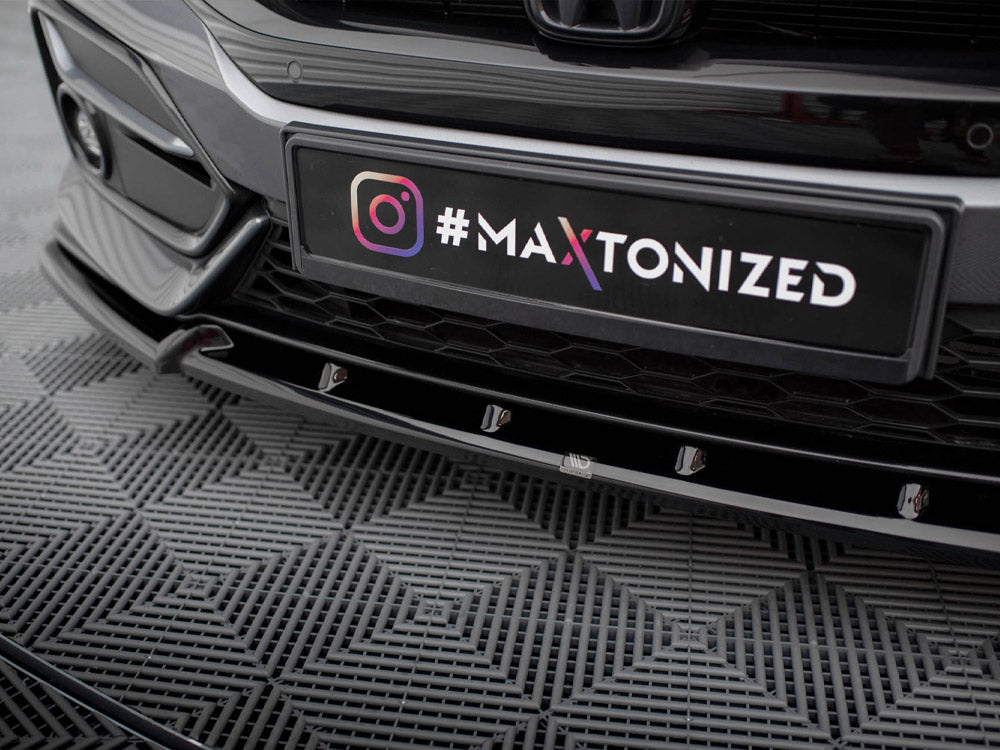 Maxton Design Front Splitter V.1 + Flaps Honda Civic Sport Mk 10