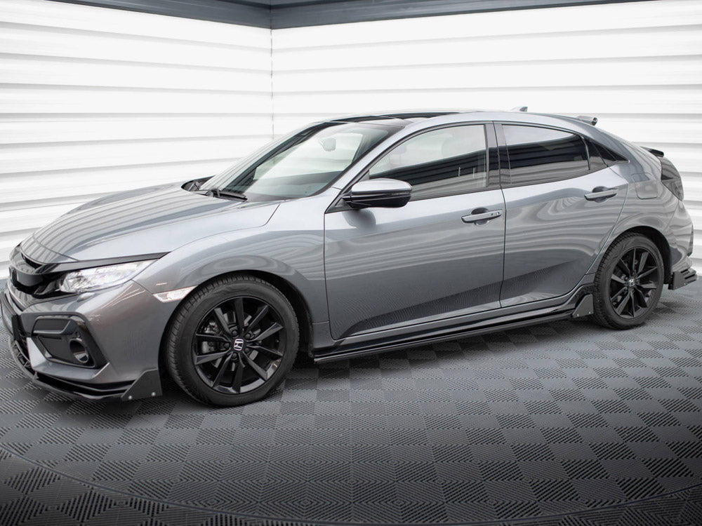 Maxton Design Side Skirts Diffusers + Flaps Honda Civic Sport Mk 10