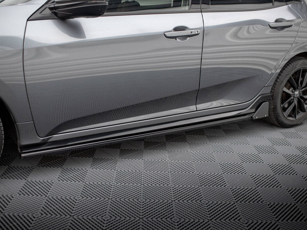 Maxton Design Side Skirts Diffusers + Flaps Honda Civic Sport Mk 10