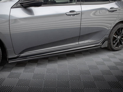 Maxton Design Side Skirts Diffusers + Flaps Honda Civic Sport Mk 10