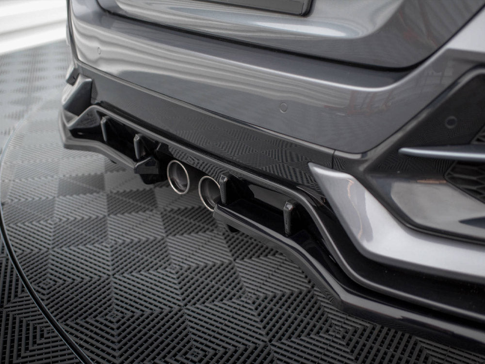 Maxton Design Rear Splitter V.1 (Vertical Bars) Honda Civic Sport Mk10 Facelift