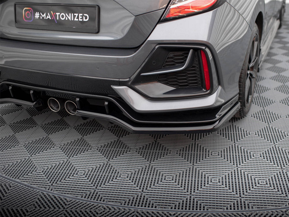 Maxton Design Rear Splitter V.1 (Vertical Bars) Honda Civic Sport Mk10 Facelift