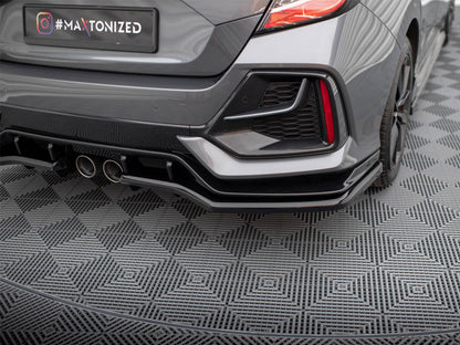 Maxton Design Rear Splitter V.1 (Vertical Bars) Honda Civic Sport Mk10 Facelift