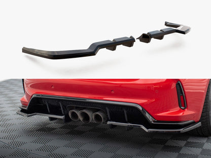 Maxton Design Central Rear Splitter (Vertical Bars) V.1 Honda Civic Type-R Mk 11