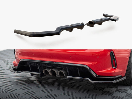 Maxton Design Central Rear Splitter (Vertical Bars) V.1 Honda Civic Type-R Mk 11
