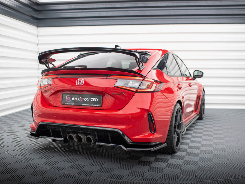 Maxton Design Central Rear Splitter (Vertical Bars) V.1 Honda Civic Type-R Mk 11