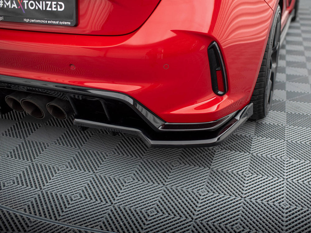 Maxton Design Central Rear Splitter (Vertical Bars) V.2 Honda Civic Type-R Mk 11