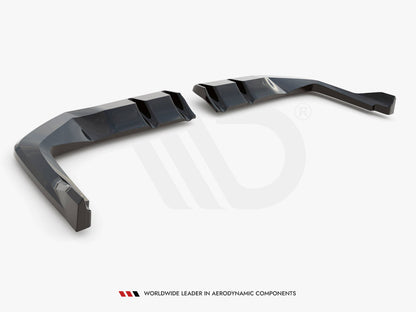 Maxton Design Central Rear Splitter (Vertical Bars) V.2 Honda Civic Type-R Mk 11