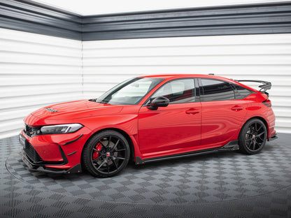 Maxton Design Side Skirts Diffusers V.1 + Flaps Honda Civic Type-R Mk 11