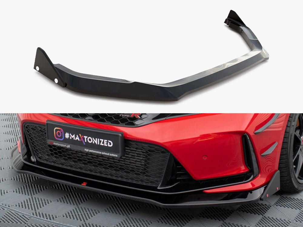 Maxton Design Front Splitter V.1 + Flaps Honda Civic Type-R Mk 11