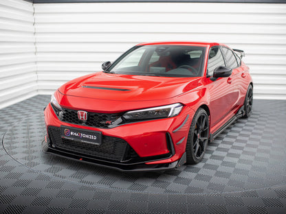Maxton Design Front Splitter V.1 + Flaps Honda Civic Type-R Mk 11