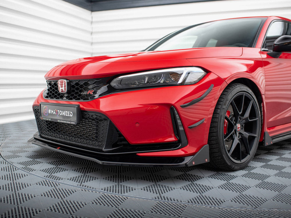 Maxton Design Front Splitter V.1 + Flaps Honda Civic Type-R Mk 11