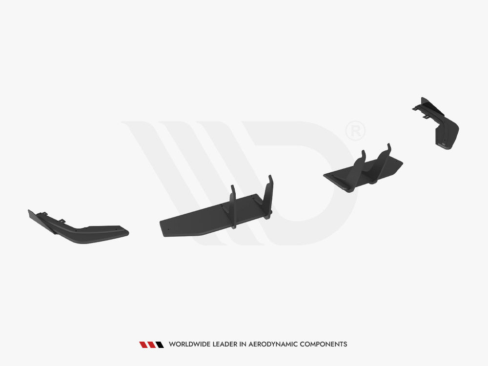 Maxton Design Street PRO Rear Diffuser + Flaps Honda Civic Type-R Mk 11