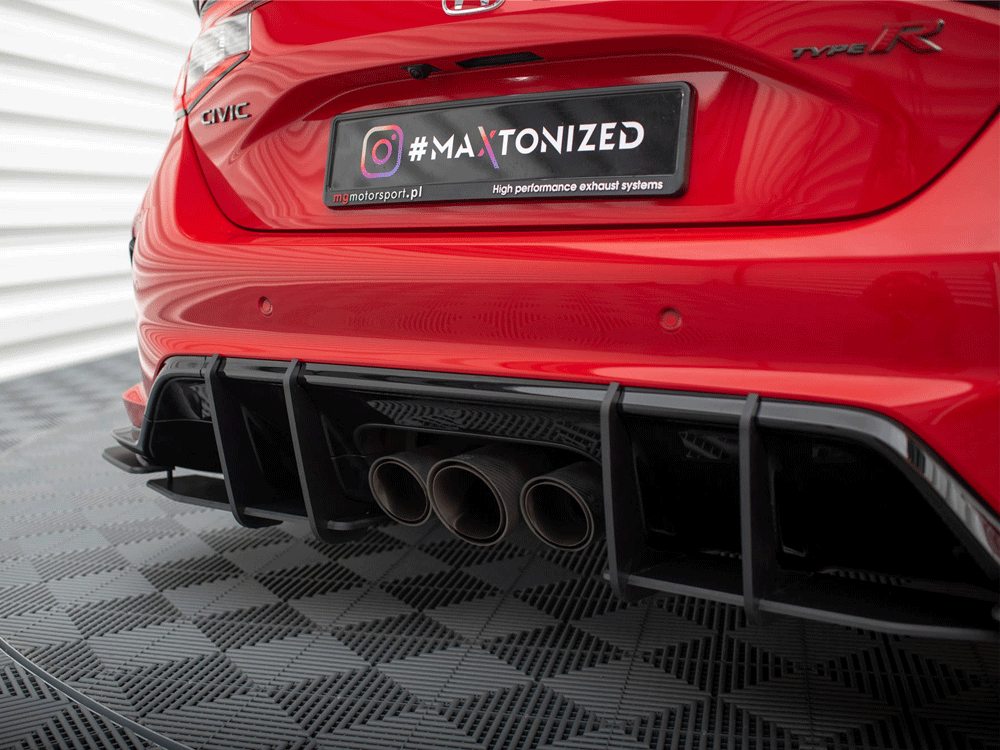 Maxton Design Street PRO Rear Diffuser + Flaps Honda Civic Type-R Mk 11