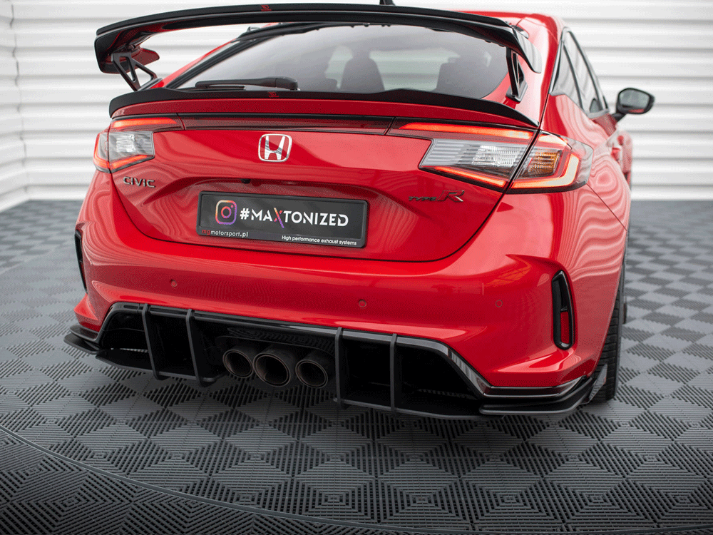 Maxton Design Street PRO Rear Diffuser + Flaps Honda Civic Type-R Mk 11