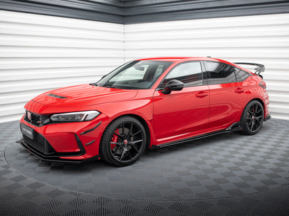 Maxton Design Street PRO Side Skirts Diffusers + Flaps Honda Civic Type-R Mk 11