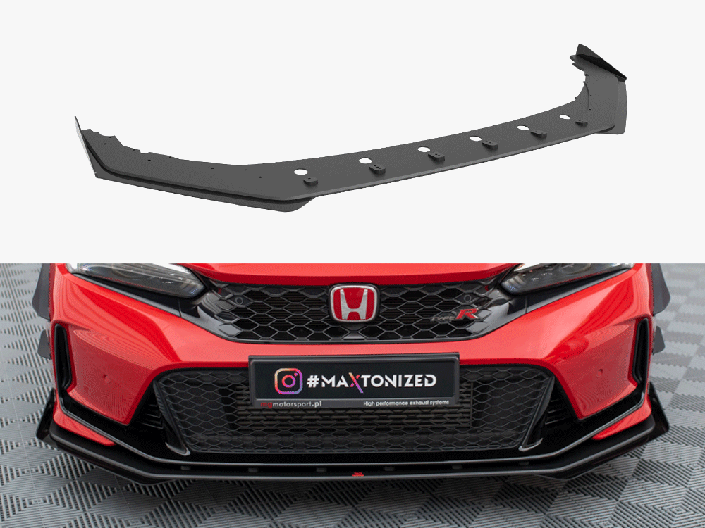 Maxton Design Street PRO Front Splitter + Flaps Honda Civic Type-R Mk 11
