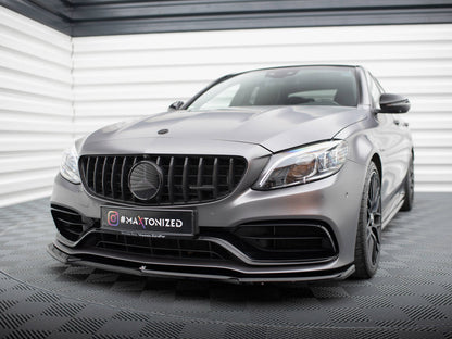 Maxton Design Front Splitter V.1 Mercedes-AMG C63 Sedan / Estate W205 Facelift