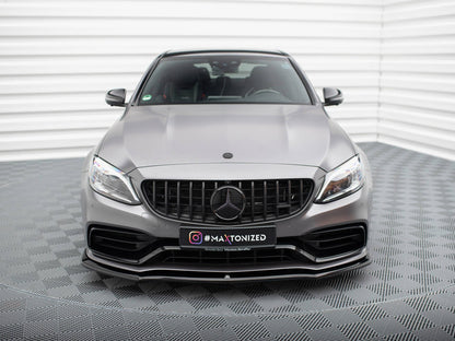 Maxton Design Front Splitter V.1 Mercedes-AMG C63 Sedan / Estate W205 Facelift