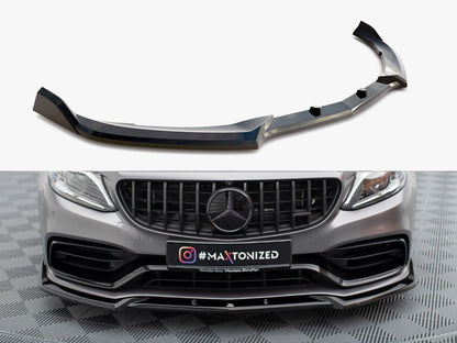Maxton Design Front Splitter V.2 Mercedes-AMG C63 Sedan / Estate W205 Facelift