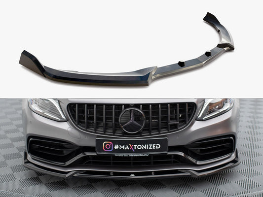Maxton Design Front Splitter V.2 Mercedes-AMG C63 Sedan / Estate W205 Facelift