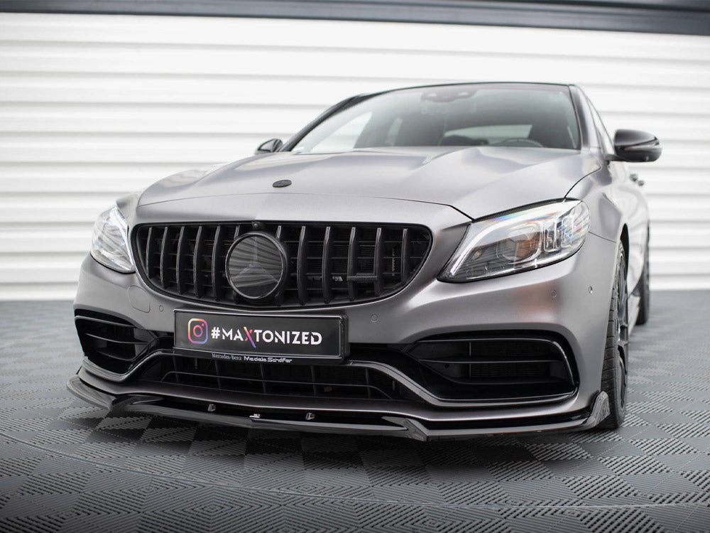 Maxton Design Front Splitter V.2 Mercedes-AMG C63 Sedan / Estate W205 Facelift