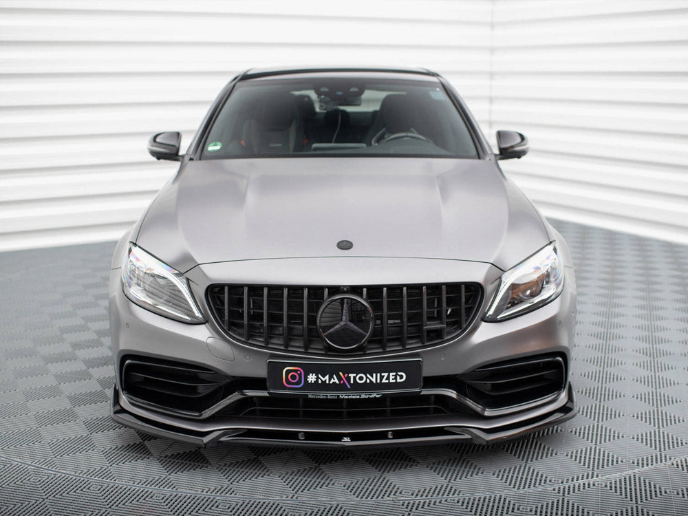 Maxton Design Front Splitter V.2 Mercedes-AMG C63 Sedan / Estate W205 Facelift
