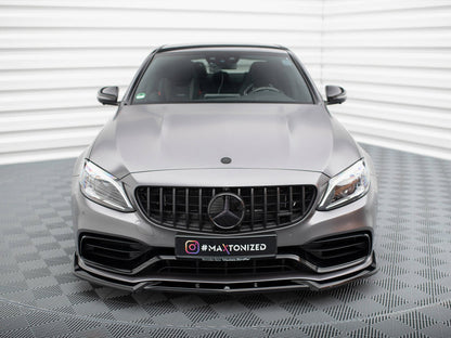 Maxton Design Front Splitter V.2 Mercedes-AMG C63 Sedan / Estate W205 Facelift