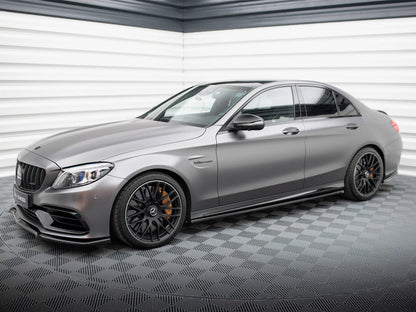 Maxton Design Side Skirts Diffusers Mercedes-AMG C63 Sedan / Estate W205 Facelift