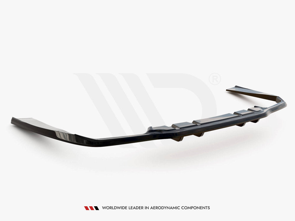 Maxton Design Rear Splitter (Vertical Bars) Mercedes-AMG C63 Sedan / Estate W205 Facelift