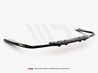 Maxton Design Rear Splitter (Vertical Bars) Mercedes-AMG C63 Sedan / Estate W205 Facelift