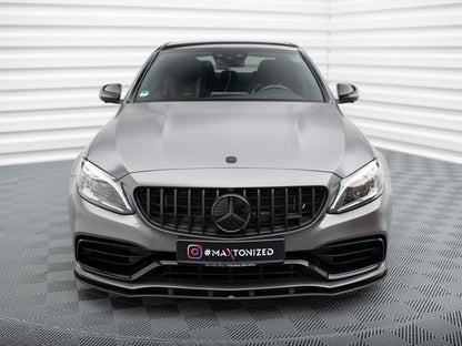 Maxton Design Street PRO Front Splitter Mercedes-AMG C63 Sedan / Estate W205 Facelift