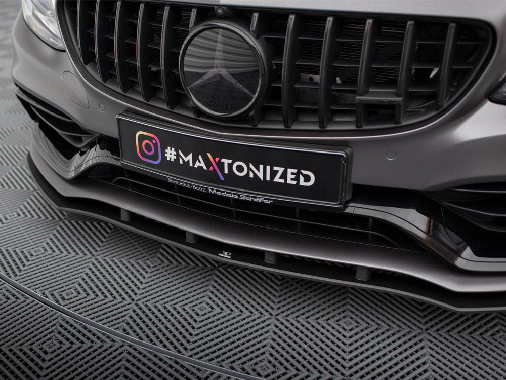 Maxton Design Street PRO Front Splitter Mercedes-AMG C63 Sedan / Estate W205 Facelift