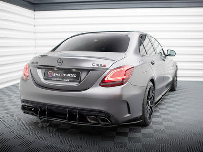 Maxton Design Street Pro Rear Side Splitters Mercedes-AMG C63 Sedan / Estate W205 Facelift