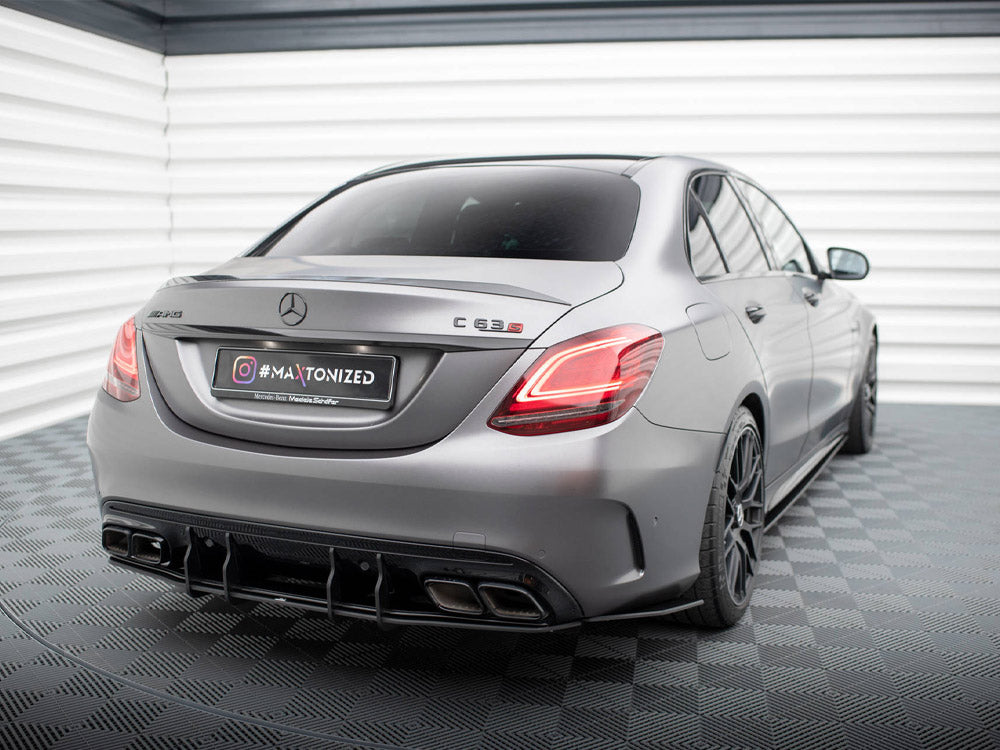 Maxton Design Street PRO Rear Diffuser Mercedes-AMG C63 Sedan / Estate W205 Facelift